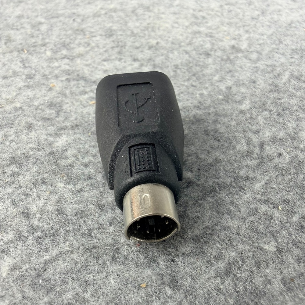 USB Female to PS/2 Male Adapter, Mini DIN 6-Pin Keyboard Converter